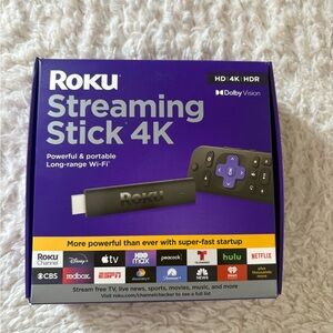 Roku Streaming Stick 4K with Black Remote